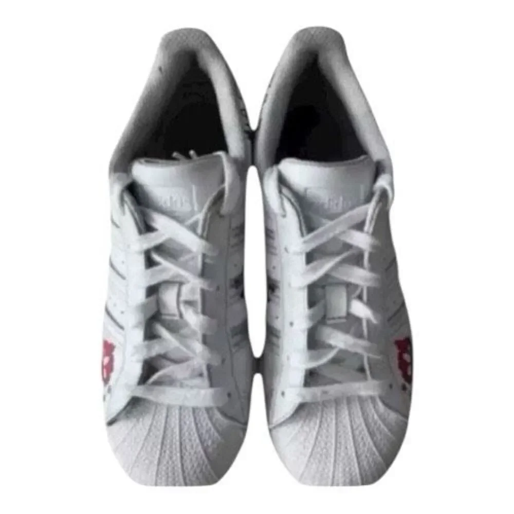 Adidas Originals Superstar Kids White Multicolor Comic Sneakers Size 3.5 GW5782